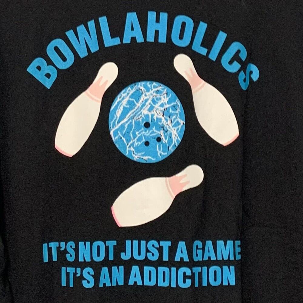 Vintage Winner Mate Mens Size XL Black Bowling Polo Shirt Novelty Grandpa